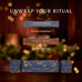 A celestial-themed Revelry + Rest Cracker displayed with one True Hydration stick pack and one True Nightcap stick pack, featuring the text UNWRAP YOUR RITUAL above.