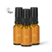 Three Ancient + Brave True Vitamin D3 + K2 bottles, featuring orange labels, are grouped together to showcase a convenient 3 Pack vitamin D3 spray for optimal bone support. A Vegan symbol with a leaf appears in the top left corner against a plain white background.