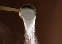 Ancient + Brave ritual scoop pouring some true collagen powder